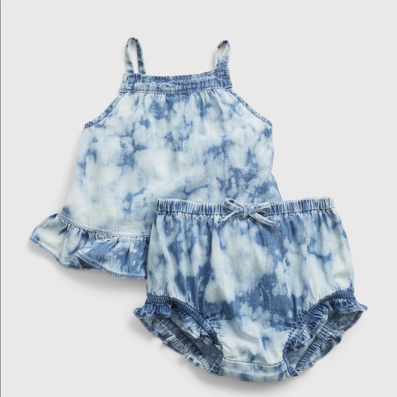 Gap Denim Top & Bloomer Set - Picture 1 of 6